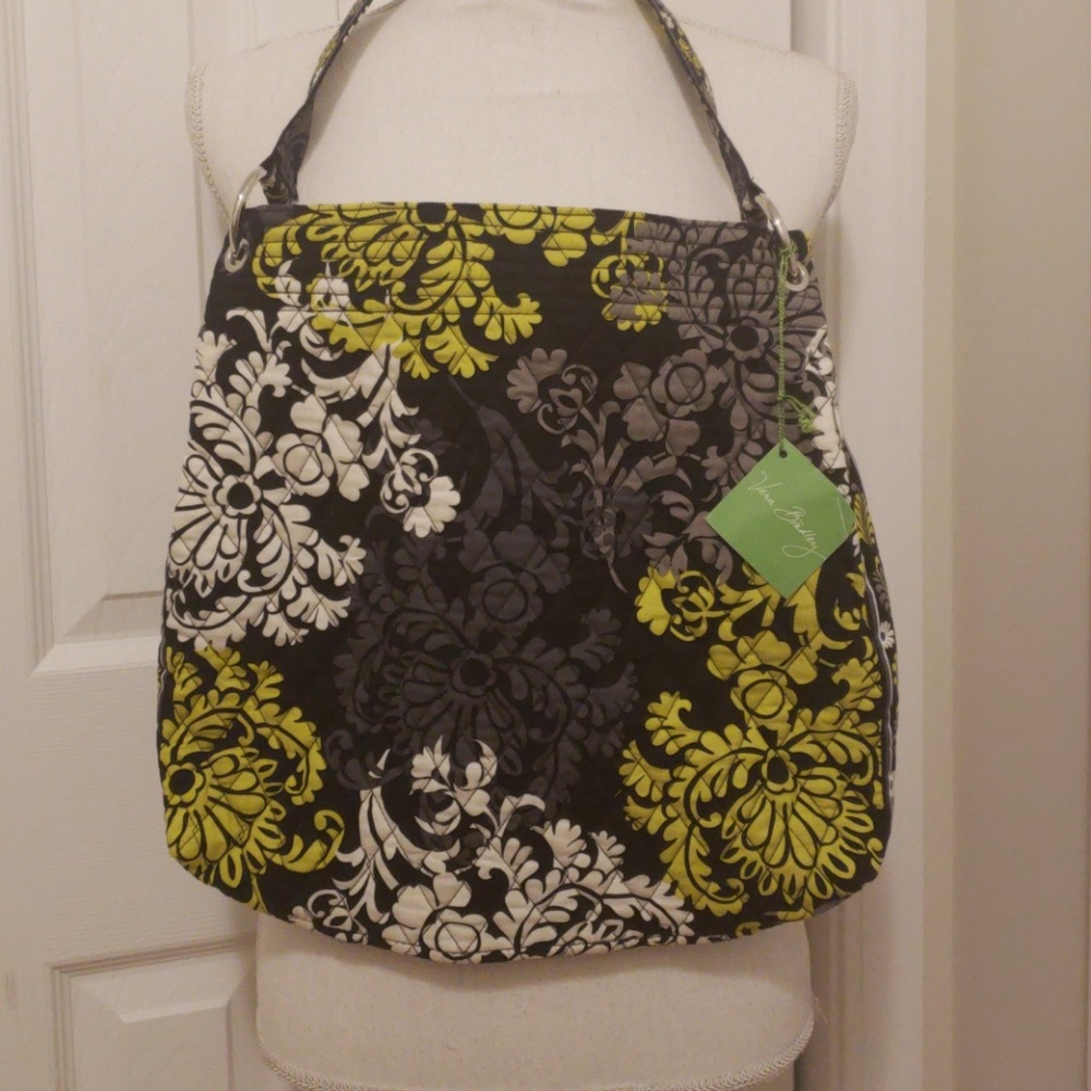 Vera Bradley Gray green and white purse pocketbook